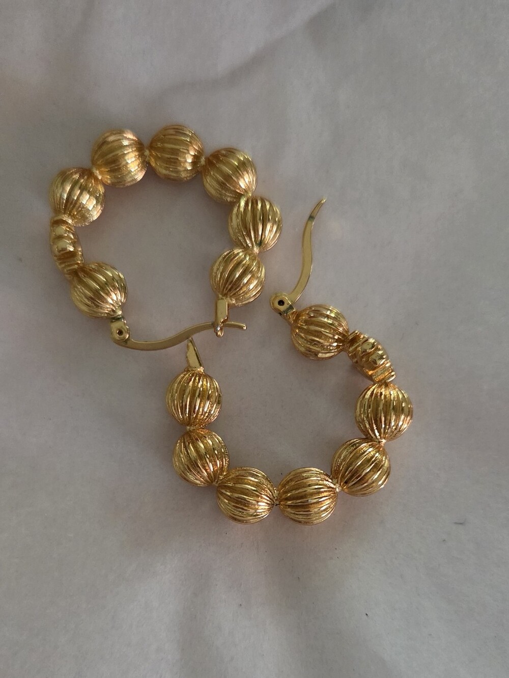 Tory Burch Roxanne Bead Hoop EUC